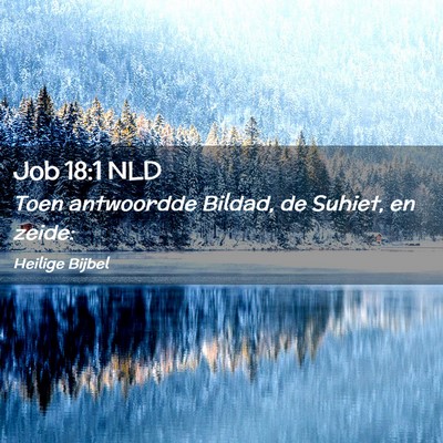 Picture 02 - Job 18:1 NLD - Toen antwoordde Bildad, de Suhiet, en - Bible Verse Picture