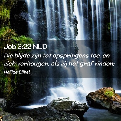 Picture 02 - Job 3:22 NLD - Die blijde zijn tot opspringens toe, en zich - Bible Verse Picture