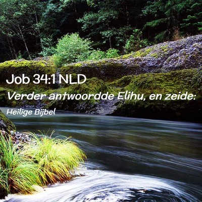 Picture 02 - Job 34:1 NLD - Verder antwoordde Elihu, en - Bible Verse Picture