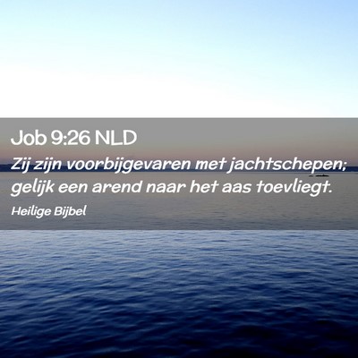 Picture 02 - Job 9:26 NLD - Zij zijn voorbijgevaren met jachtschepen; gelijk - Bible Verse Picture