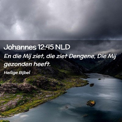 Picture 02 - Johannes 12:45 NLD - En die Mij ziet, die ziet Dengene, Die Mij - Bible Verse Picture