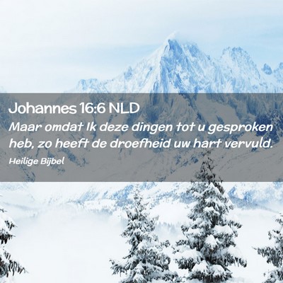 Picture 02 - Johannes 16:6 NLD - Maar omdat Ik deze dingen tot u gesproken heb, zo - Bible Verse Picture