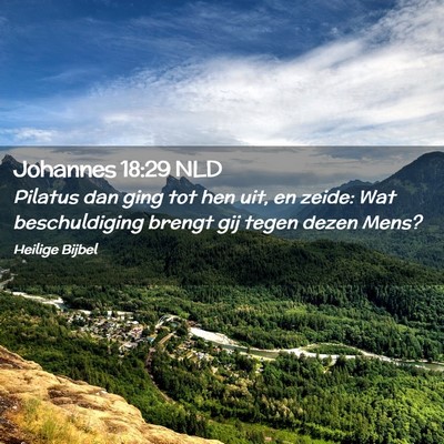 Picture 02 - Johannes 18:29 NLD - Pilatus dan ging tot hen uit, en zeide: Wat - Bible Verse Picture