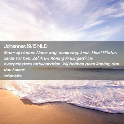 Picture 02 - Johannes 19:15 NLD - Maar zij riepen: Neem weg, neem weg, kruis Hem! - Bible Verse Picture