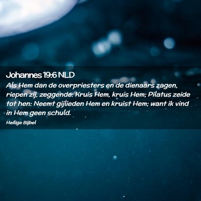 Picture 02 - Johannes 19:6 NLD - Als Hem dan de overpriesters en de dienaars - Bible Verse Picture