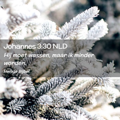 Picture 02 - Johannes 3:30 NLD - Hij moet wassen, maar ik minder - Bible Verse Picture