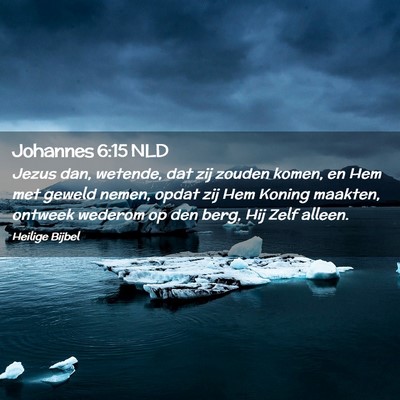 Picture 02 - Johannes 6:15 NLD - Jezus dan, wetende, dat zij zouden komen, en Hem - Bible Verse Picture