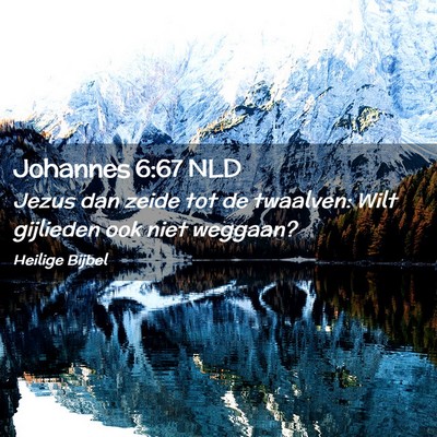 Picture 02 - Johannes 6:67 NLD - Jezus dan zeide tot de twaalven: Wilt gijlieden - Bible Verse Picture
