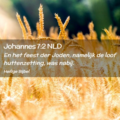 Picture 02 - Johannes 7:2 NLD - En het feest der Joden, namelijk de loof - Bible Verse Picture