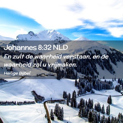 Picture 02 - Johannes 8:32 NLD - En zult de waarheid verstaan, en de waarheid zal - Bible Verse Picture