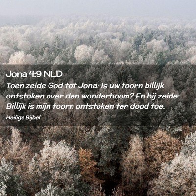 Picture 02 - Jona 4:9 NLD - Toen zeide God tot Jona: Is uw toorn billijk - Bible Verse Picture