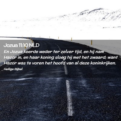 Picture 02 - Jozua 11:10 NLD - En Jozua keerde weder ter zelver tijd, en hij nam - Bible Verse Picture
