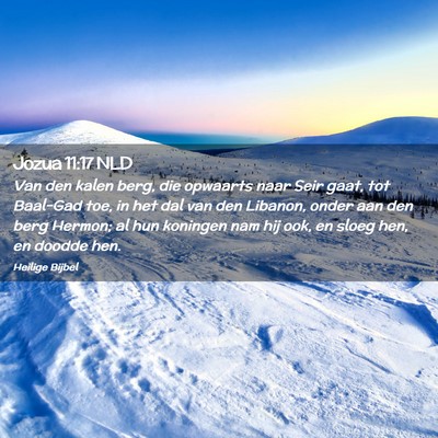 Picture 02 - Jozua 11:17 NLD - Van den kalen berg, die opwaarts naar Seir gaat, - Bible Verse Picture