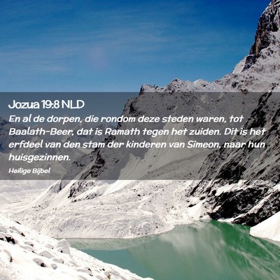Picture 02 - Jozua 19:8 NLD - En al de dorpen, die rondom deze steden waren, - Bible Verse Picture