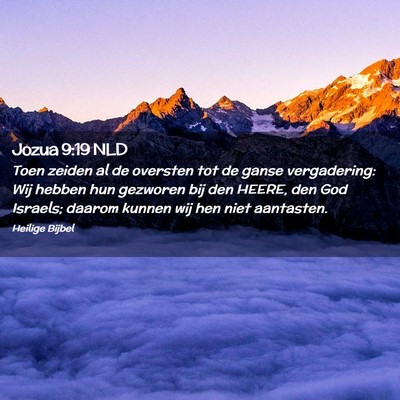 Picture 02 - Jozua 9:19 NLD - Toen zeiden al de oversten tot de ganse - Bible Verse Picture
