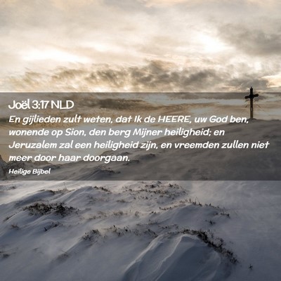 Picture 02 - Joël 3:17 NLD - En gijlieden zult weten, dat Ik de HEERE, uw God - Bible Verse Picture