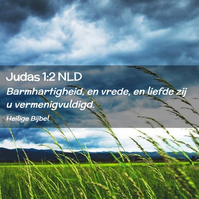 Picture 02 - Judas 1:2 NLD - Barmhartigheid, en vrede, en liefde zij u - Bible Verse Picture