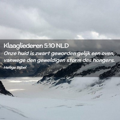 Picture 02 - Klaagliederen 5:10 NLD - Onze huid is zwart geworden gelijk een oven, - Bible Verse Picture