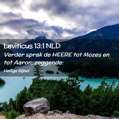 Picture 02 - Leviticus 13:1 NLD - Verder sprak de HEERE tot Mozes en tot Aaron, - Bible Verse Picture