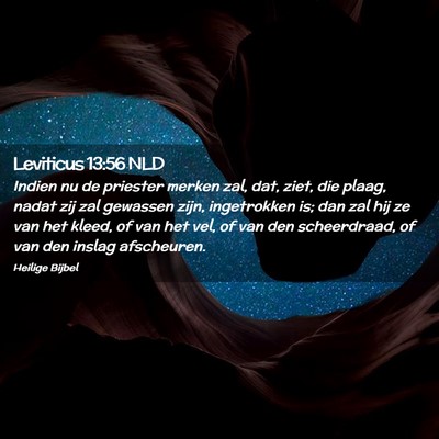 Picture 02 - Leviticus 13:56 NLD - Indien nu de priester merken zal, dat, ziet, die - Bible Verse Picture
