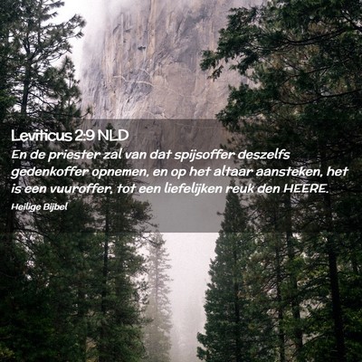 Picture 02 - Leviticus 2:9 NLD - En de priester zal van dat spijsoffer deszelfs - Bible Verse Picture