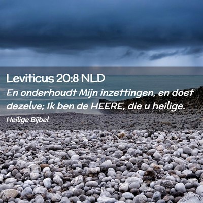 Picture 02 - Leviticus 20:8 NLD - En onderhoudt Mijn inzettingen, en doet dezelve; - Bible Verse Picture