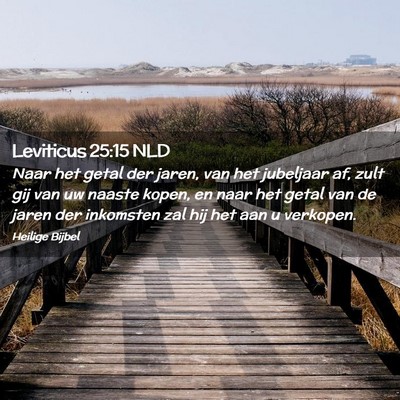 Picture 02 - Leviticus 25:15 NLD - Naar het getal der jaren, van het jubeljaar af, - Bible Verse Picture