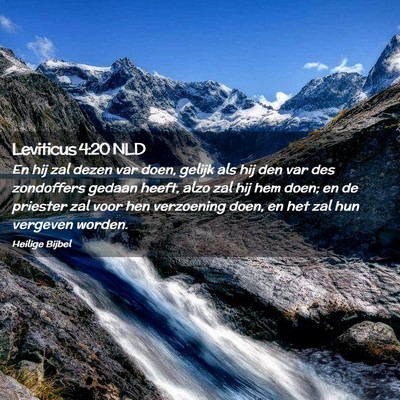Picture 02 - Leviticus 4:20 NLD - En hij zal dezen var doen, gelijk als hij den var - Bible Verse Picture