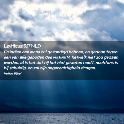 Picture 02 - Leviticus 5:17 NLD - En indien een mens zal gezondigd hebben, en - Bible Verse Picture