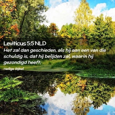 Picture 02 - Leviticus 5:5 NLD - Het zal dan geschieden, als hij aan een van die - Bible Verse Picture