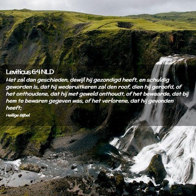 Picture 02 - Leviticus 6:4 NLD - Het zal dan geschieden, dewijl hij gezondigd - Bible Verse Picture