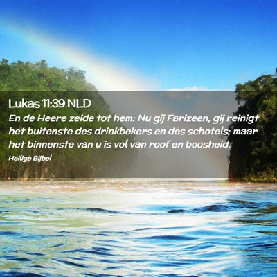 Picture 02 - Lukas 11:39 NLD - En de Heere zeide tot hem: Nu gij Farizeen, gij - Bible Verse Picture