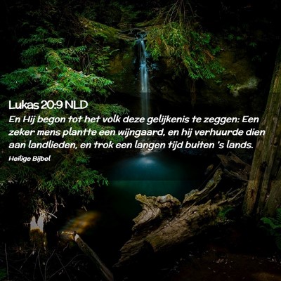 Picture 02 - Lukas 20:9 NLD - En Hij begon tot het volk deze gelijkenis te - Bible Verse Picture