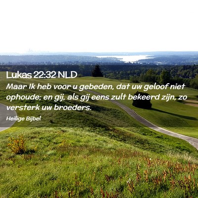 Picture 02 - Lukas 22:32 NLD - Maar Ik heb voor u gebeden, dat uw geloof niet - Bible Verse Picture