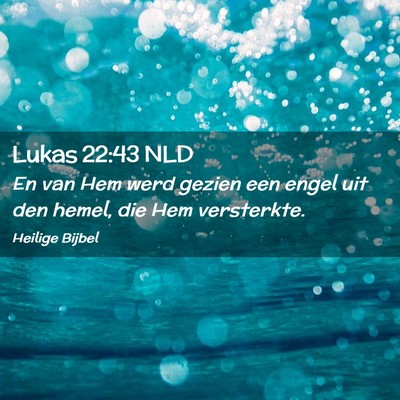 Picture 02 - Lukas 22:43 NLD - En van Hem werd gezien een engel uit den hemel, - Bible Verse Picture