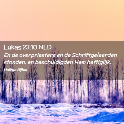 Picture 02 - Lukas 23:10 NLD - En de overpriesters en de Schriftgeleerden - Bible Verse Picture