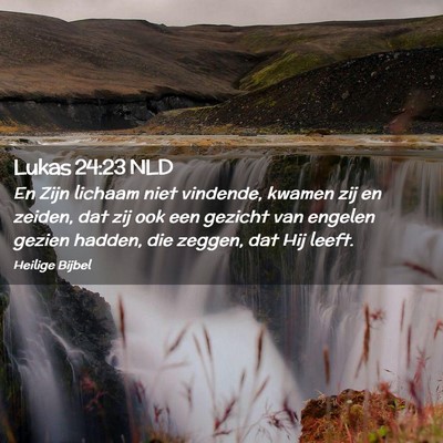 Picture 02 - Lukas 24:23 NLD - En Zijn lichaam niet vindende, kwamen zij en - Bible Verse Picture