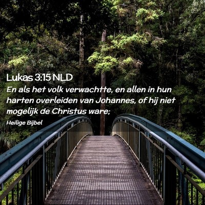 Picture 02 - Lukas 3:15 NLD - En als het volk verwachtte, en allen in hun - Bible Verse Picture