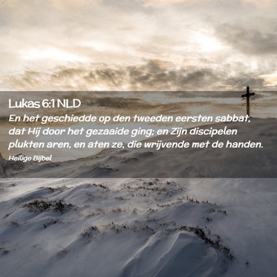 Picture 02 - Lukas 6:1 NLD - En het geschiedde op den tweeden eersten sabbat, - Bible Verse Picture