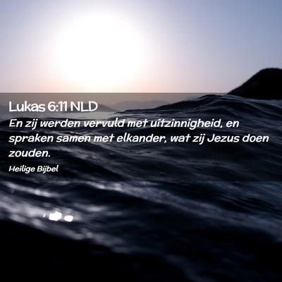 Picture 02 - Lukas 6:11 NLD - En zij werden vervuld met uitzinnigheid, en - Bible Verse Picture