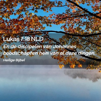Picture 02 - Lukas 7:18 NLD - En de discipelen van Johannes boodschapten hem - Bible Verse Picture