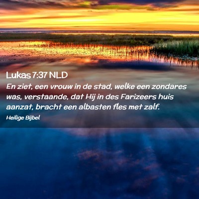 Picture 02 - Lukas 7:37 NLD - En ziet, een vrouw in de stad, welke een zondares - Bible Verse Picture