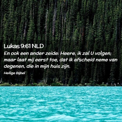 Picture 02 - Lukas 9:61 NLD - En ook een ander zeide: Heere, ik zal U volgen; - Bible Verse Picture