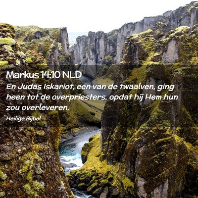 Picture 02 - Markus 14:10 NLD - En Judas Iskariot, een van de twaalven, ging heen - Bible Verse Picture