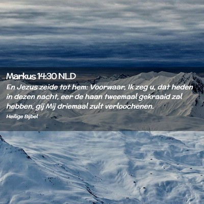 Picture 02 - Markus 14:30 NLD - En Jezus zeide tot hem: Voorwaar, Ik zeg u, dat - Bible Verse Picture