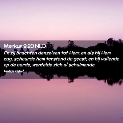 Picture 02 - Markus 9:20 NLD - En zij brachten denzelven tot Hem; en als hij Hem - Bible Verse Picture