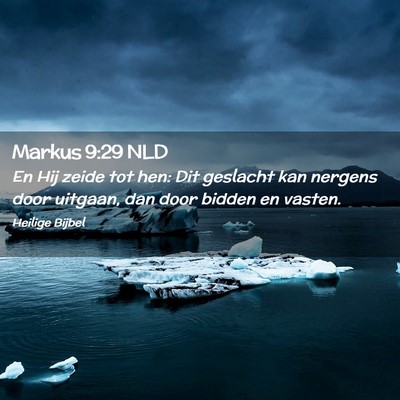 Picture 02 - Markus 9:29 NLD - En Hij zeide tot hen: Dit geslacht kan nergens - Bible Verse Picture