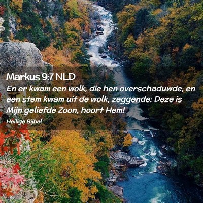 Picture 02 - Markus 9:7 NLD - En er kwam een wolk, die hen overschaduwde, en - Bible Verse Picture