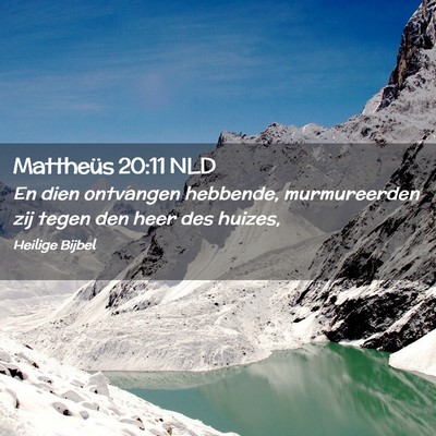 Picture 02 - Mattheüs 20:11 NLD - En dien ontvangen hebbende, murmureerden zij - Bible Verse Picture