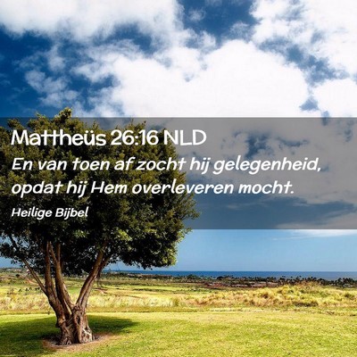 Picture 02 - Mattheüs 26:16 NLD - En van toen af zocht hij gelegenheid, opdat hij - Bible Verse Picture